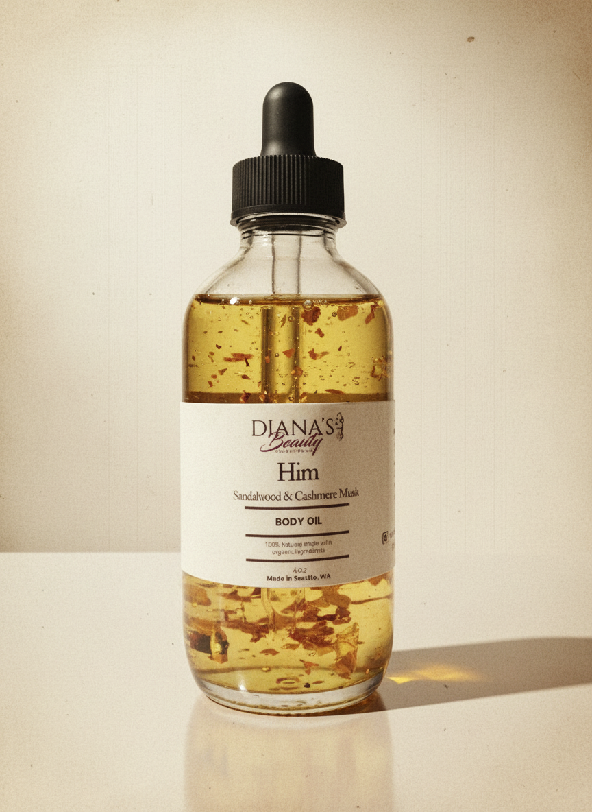 HIM BODY OIL (Sandalwood& Cashmere Musk