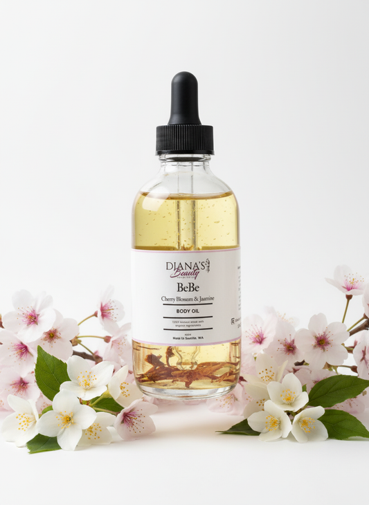 BEBE BODY OIL (cherry blossom & jasmine